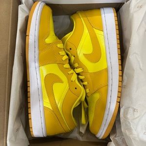 Nike Air Jordan Low 1 Woman’s size 8.5 “yellow strike”
